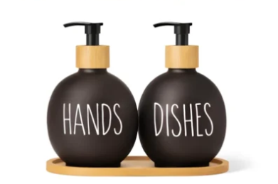 Set x2 Botellas de Vidrio baño
