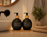 Set x2 Botellas de Vidrio baño