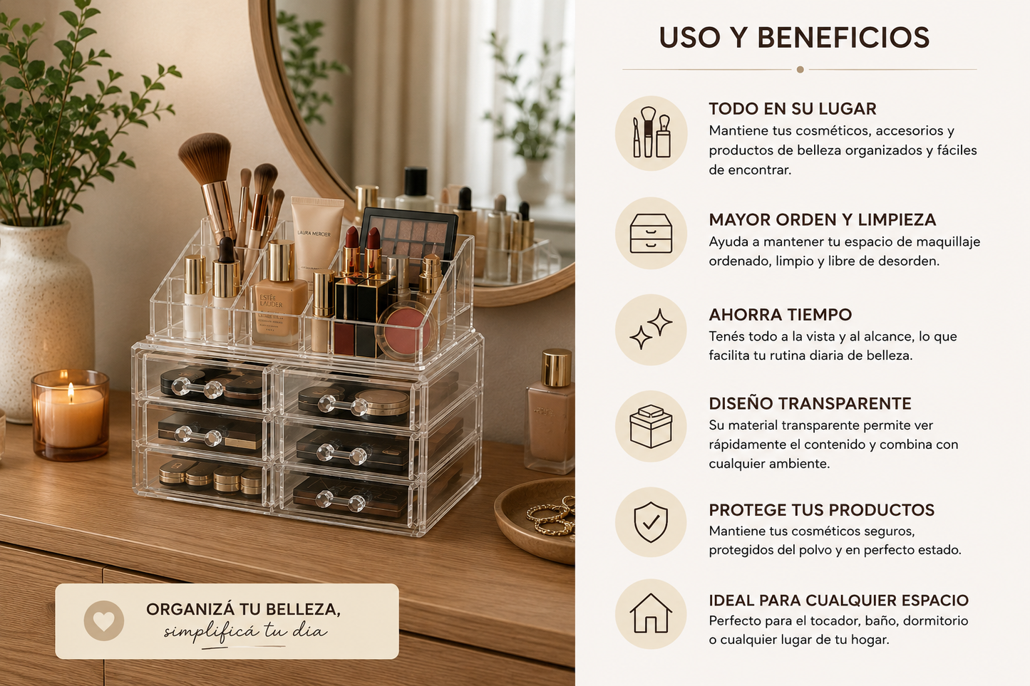 Organizador de Cosméticos